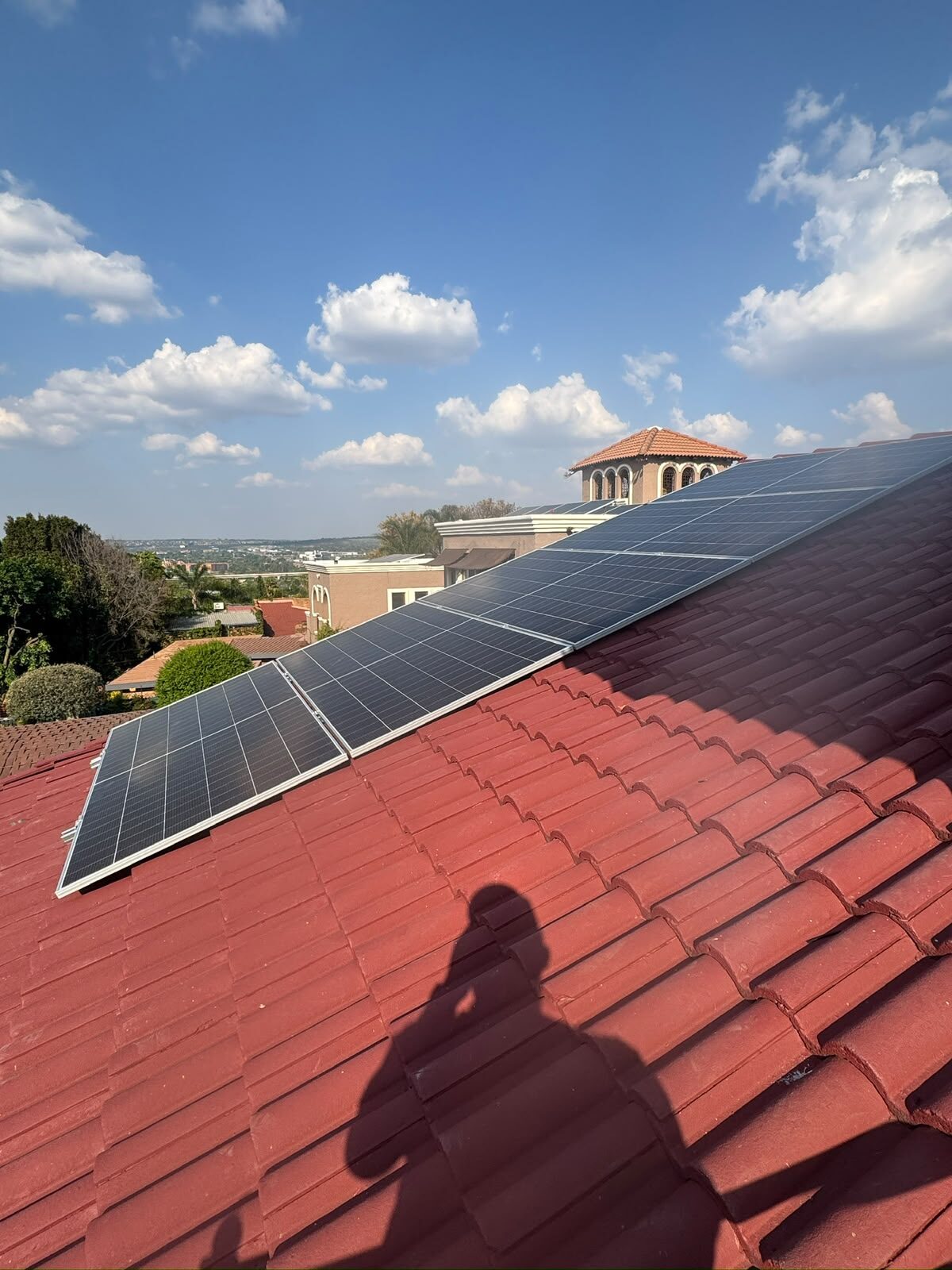 Tiled-roof solar installation